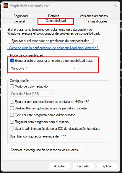 Paso 2 compatibilidad